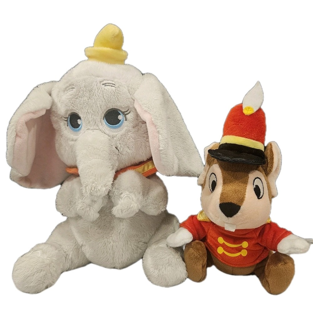 Disney Dumbo & Timothy Mouse Plush Bundle Disney Parks Stuffed Animals